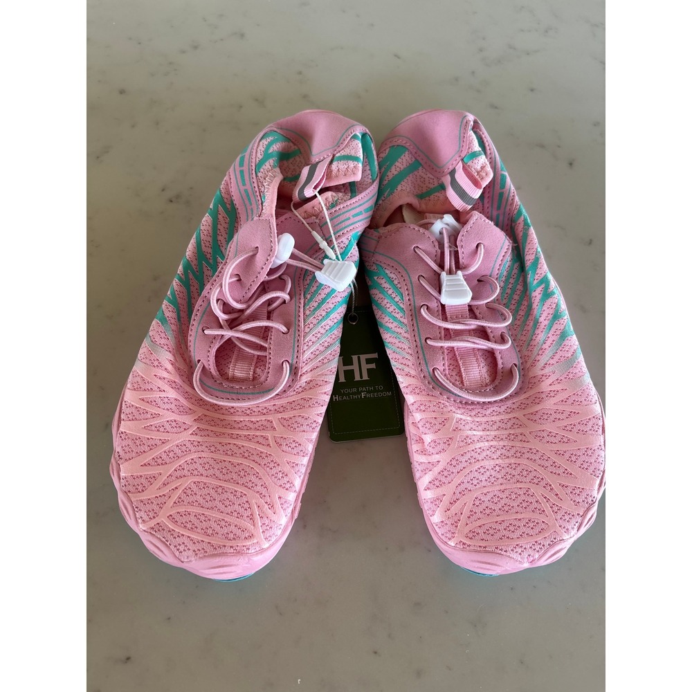 Hike Footwear Pink Teal Barefoot Water Shoes Aqua Socks EU 40 US 9 NEW